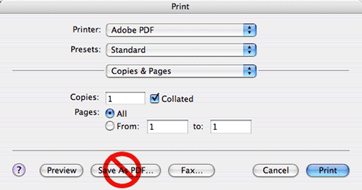 osx pdf printer